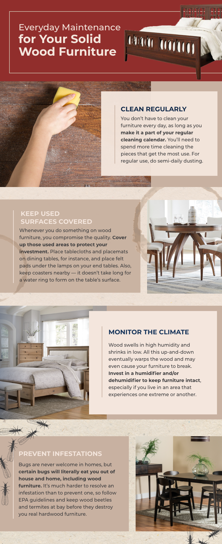 How to Care for Solid Wood Furniture